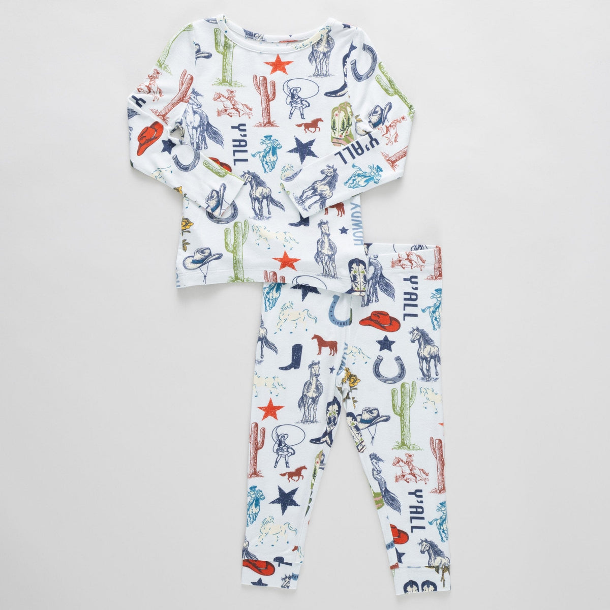 Long Sleeve Pajama Set - Western Dreams