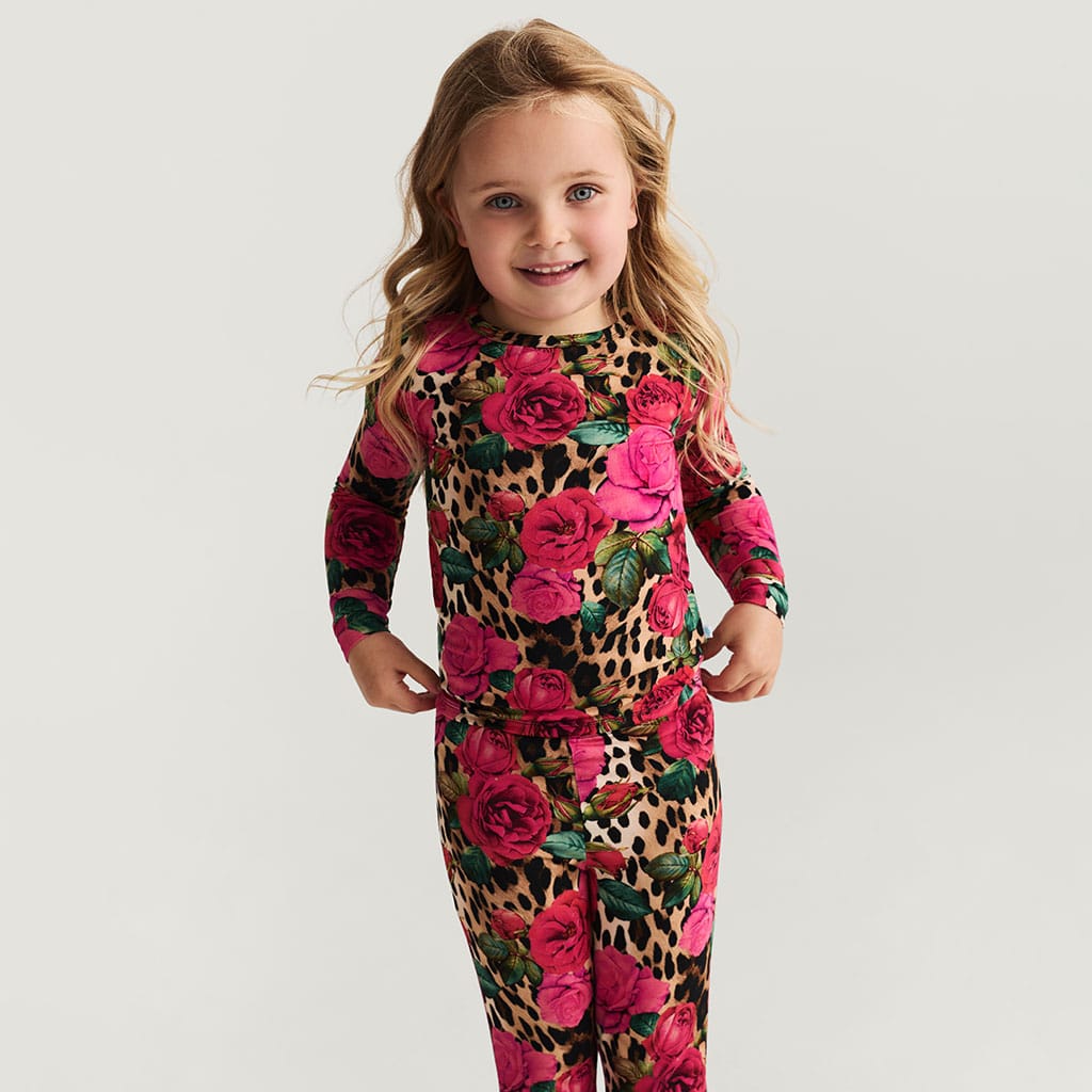 Long Sleeve Pajama Set - Wild Roses