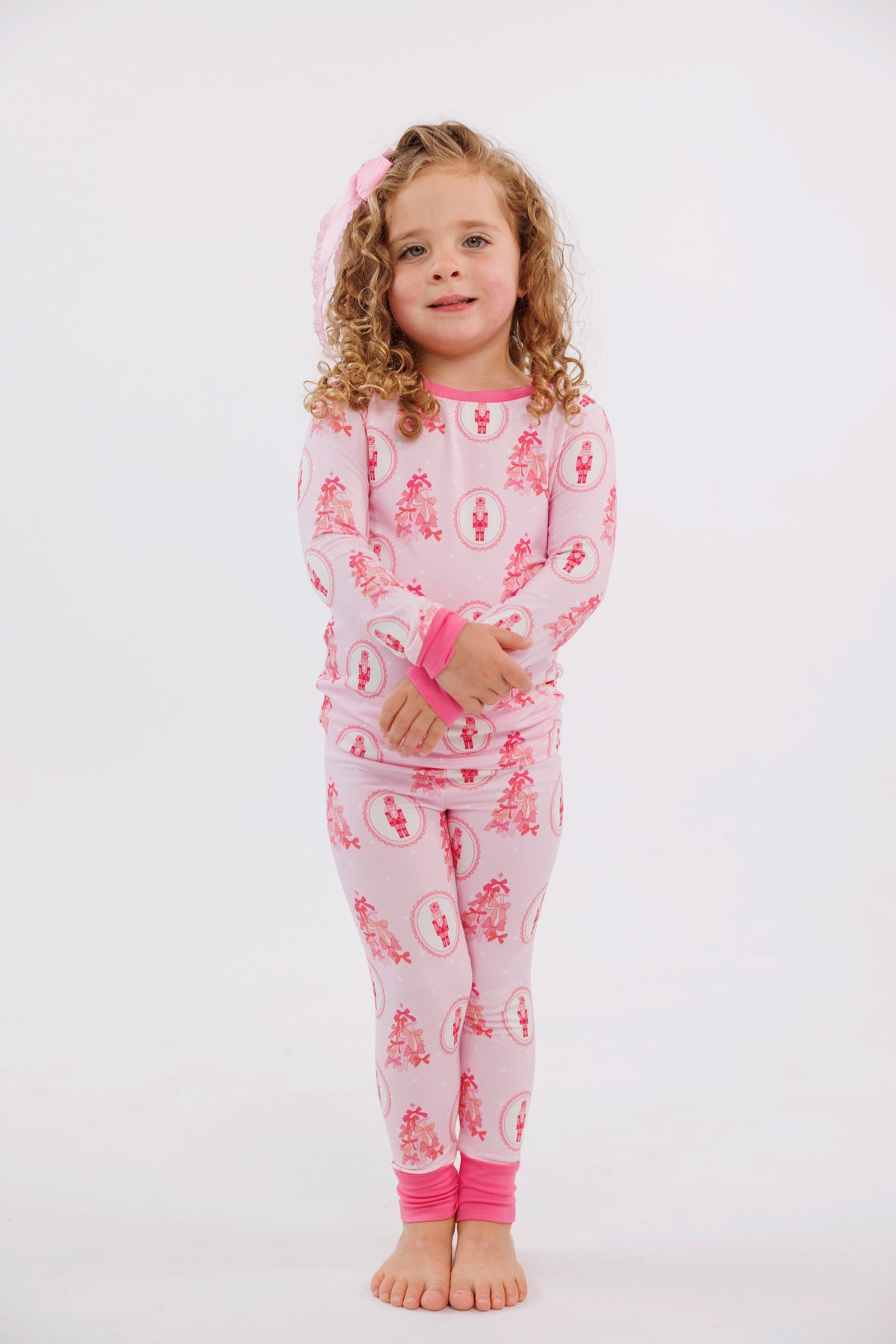 Long Sleeve Pajama Set - Wrapped in Bows