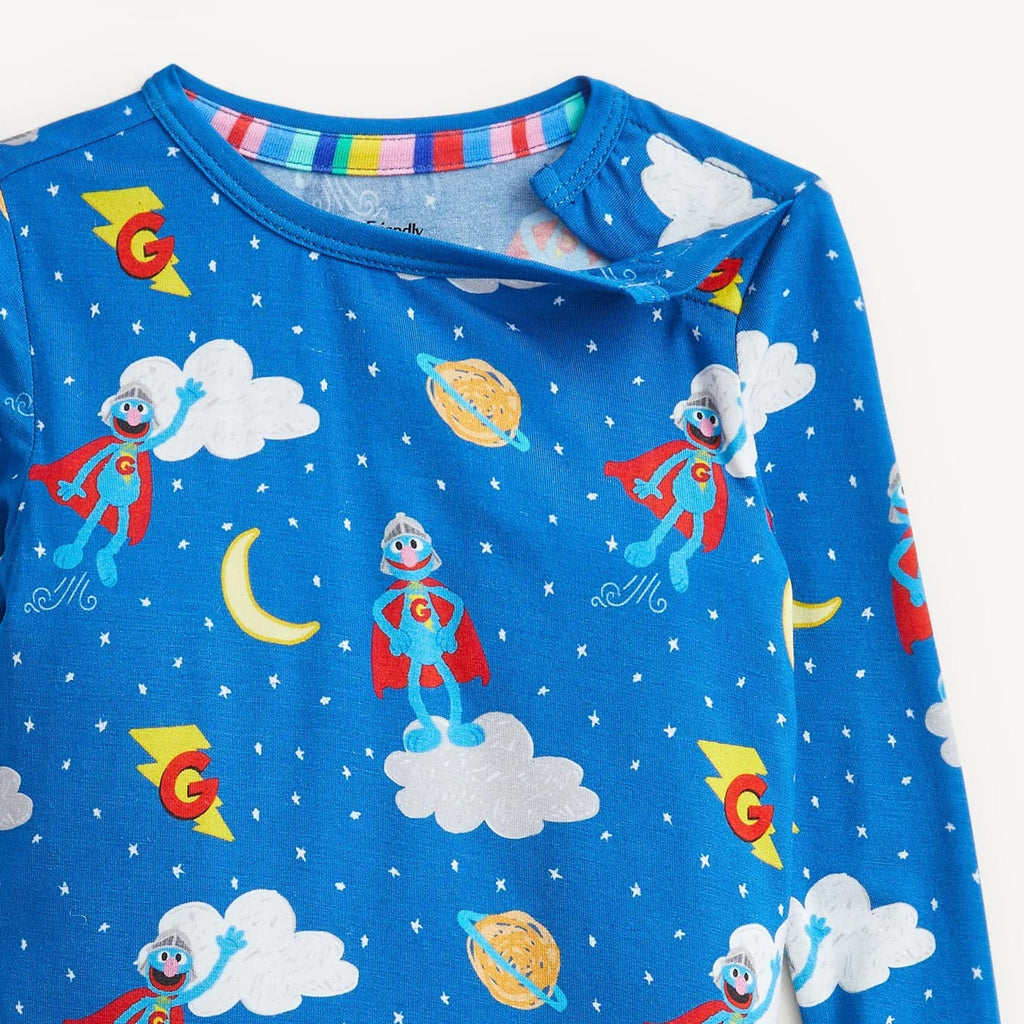 Magnetic Long Sleeve Pajama Set - Super Grover Galaxy