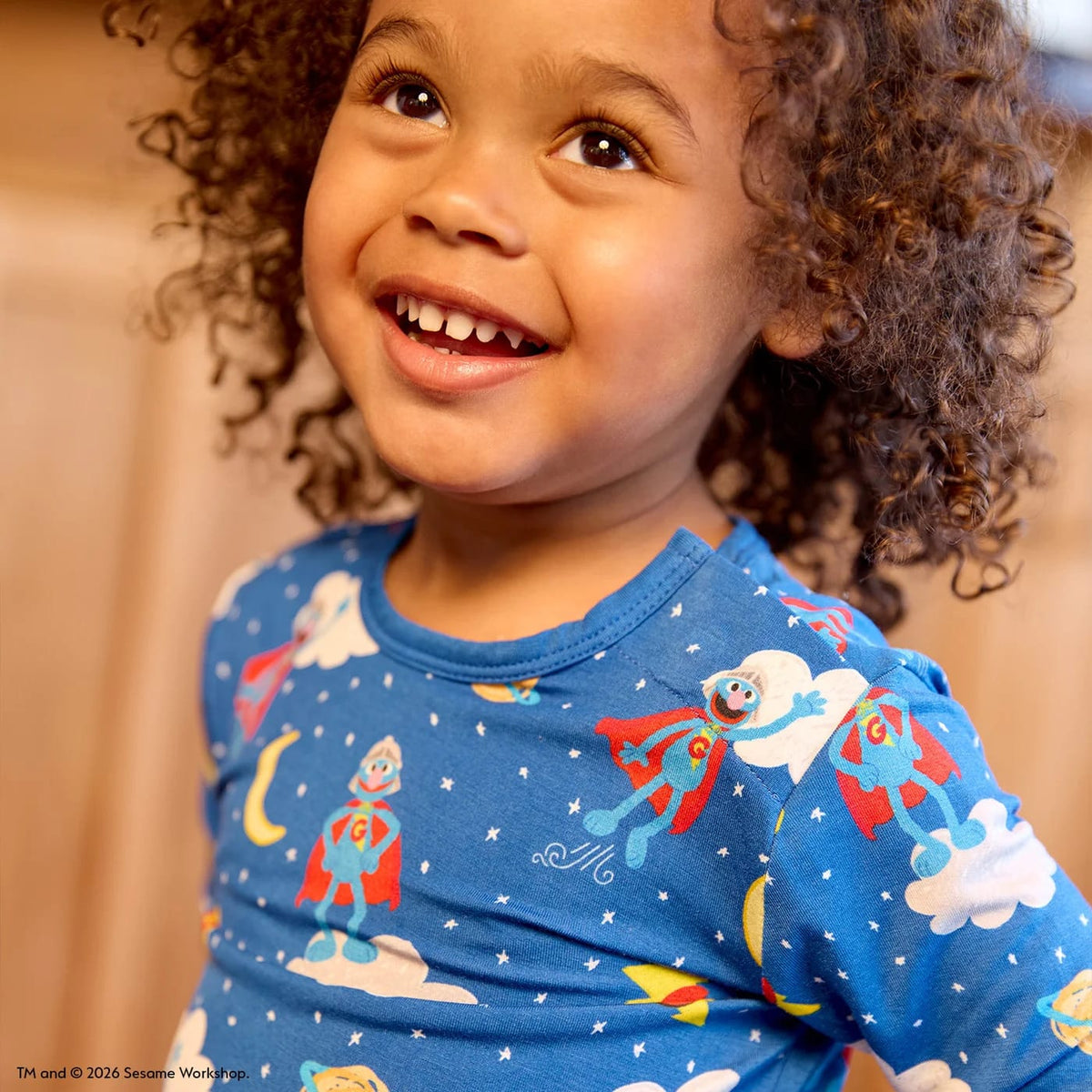 Magnetic Long Sleeve Pajama Set - Super Grover Galaxy