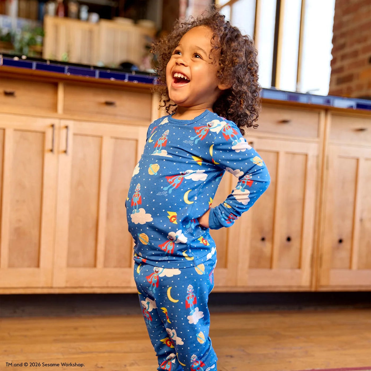 Magnetic Long Sleeve Pajama Set - Super Grover Galaxy