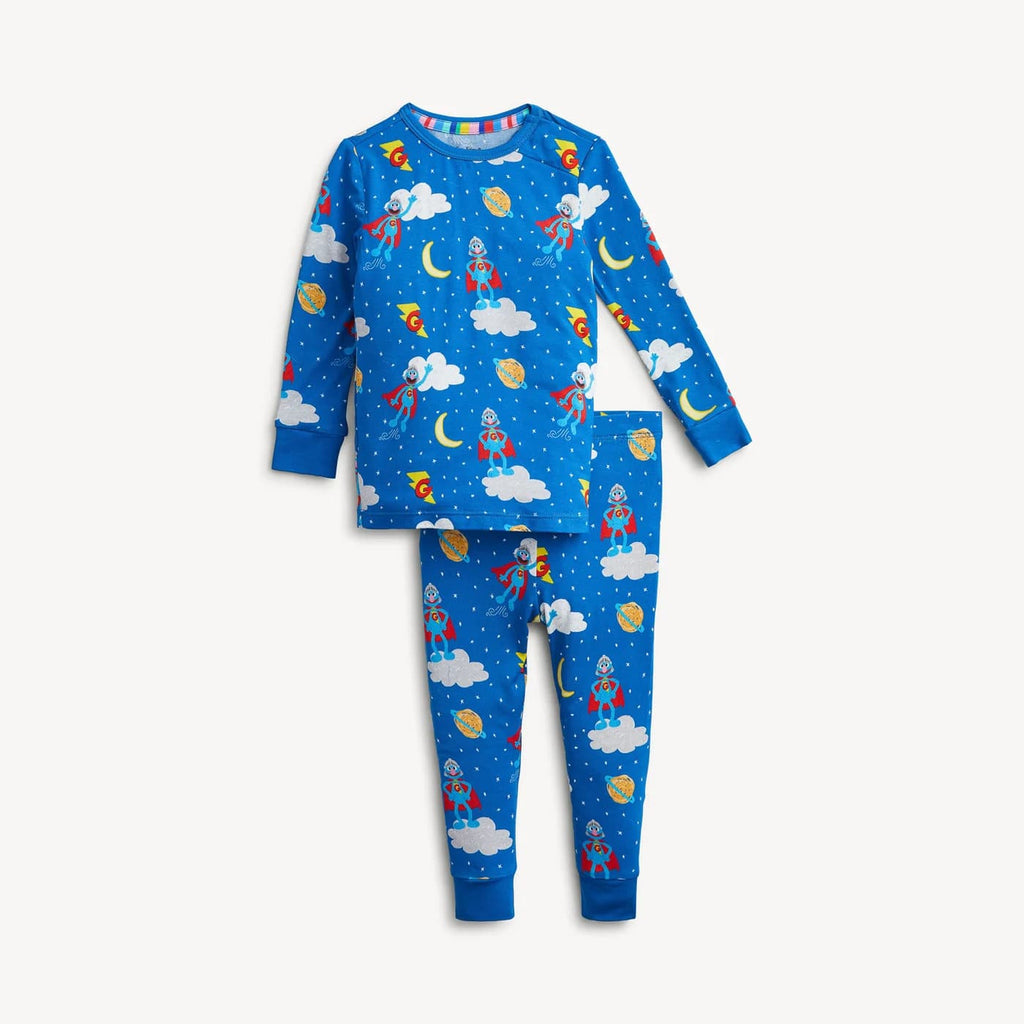 Magnetic Long Sleeve Pajama Set - Super Grover Galaxy