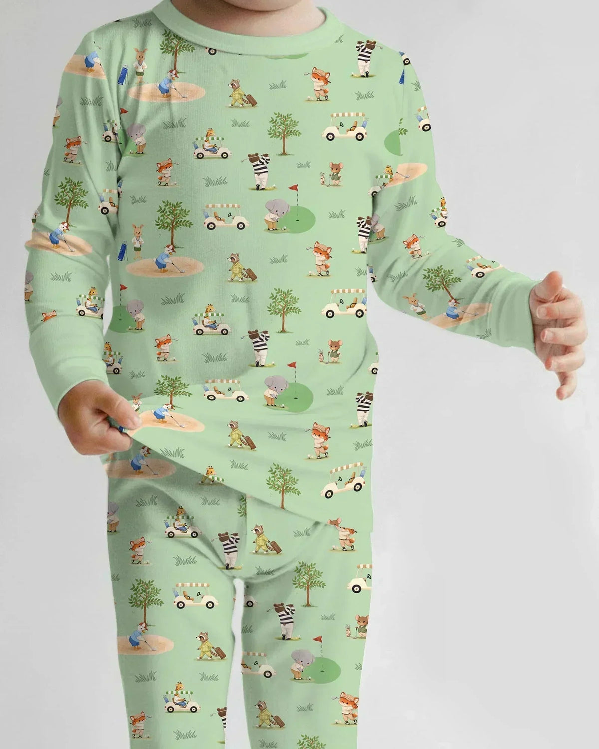 Let's Golf Bamboo Two Piece Long Sleeve Pajama Set