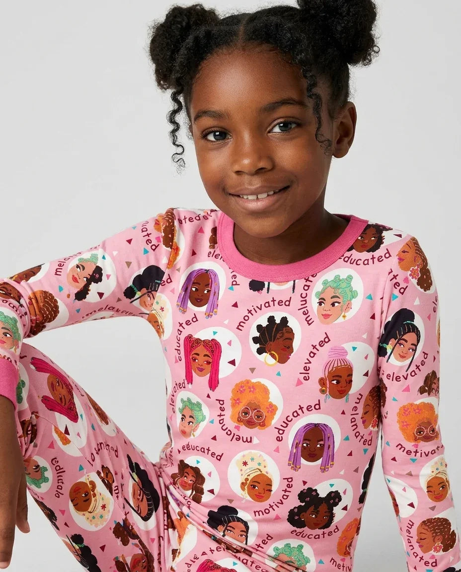 Little Queens Two Piece Long Sleeve Pajama Set