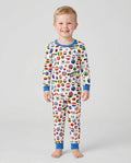 Soccer Cup All Country Balls Bamboo Two Piece Long Sleeve Pajama Set