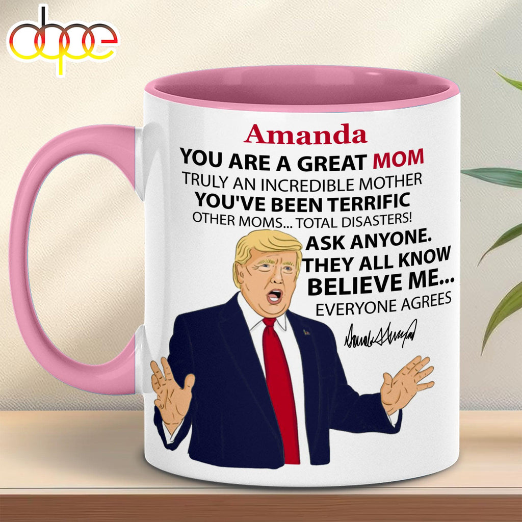 Personalized Title And Name You Are Great Mug, Great Father's Day Accent Mug