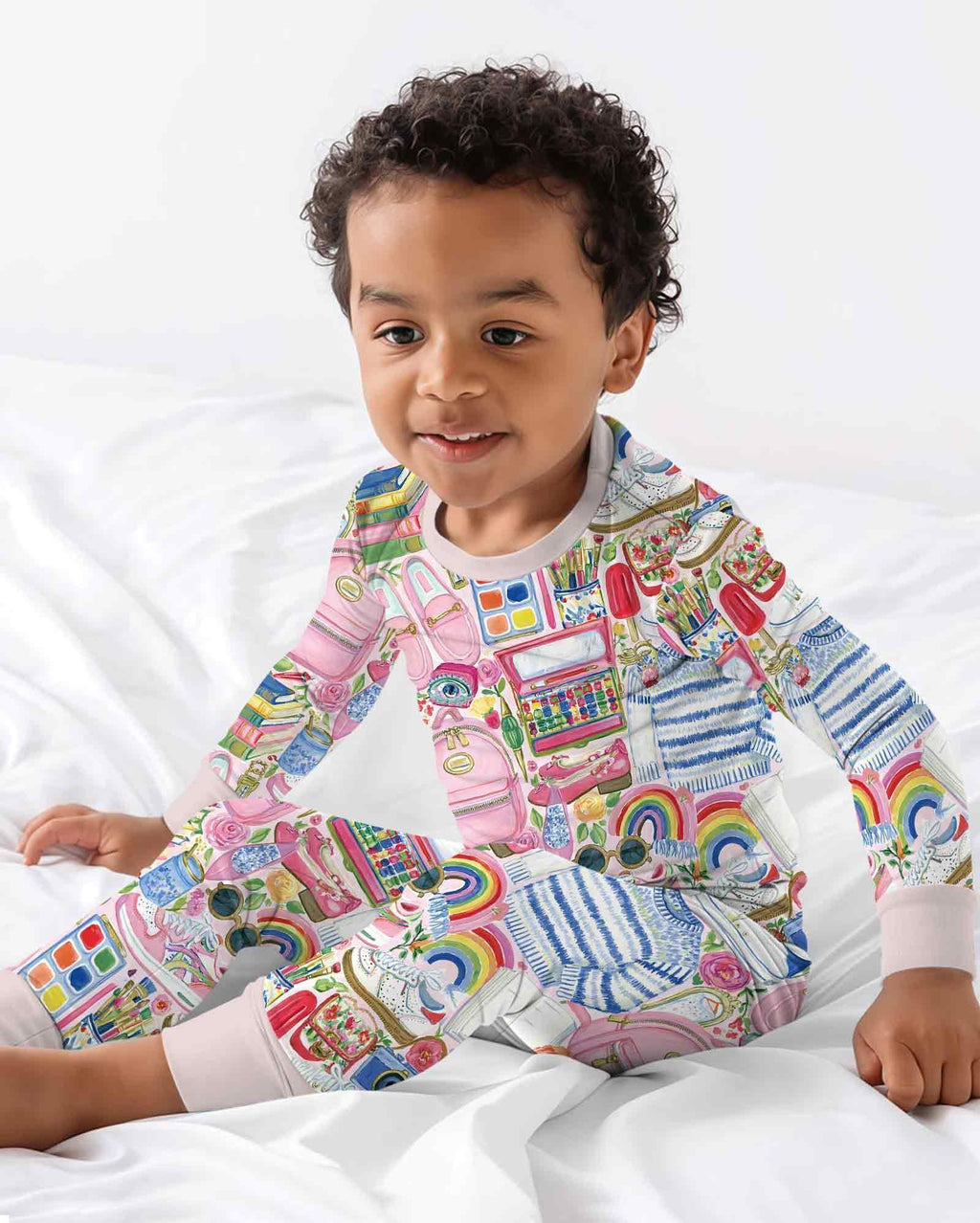 Sweet School Adventure Bamboo Two Piece Long Sleeve Pajama Set