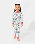 Seaside Adventure Map Bamboo Two Piece Long Sleeve Pajama Set