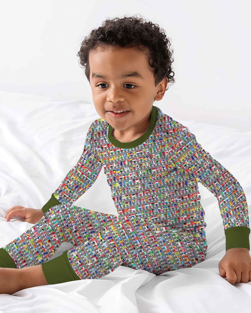 Around The World Bamboo Two Piece Long Sleeve Pajama Set