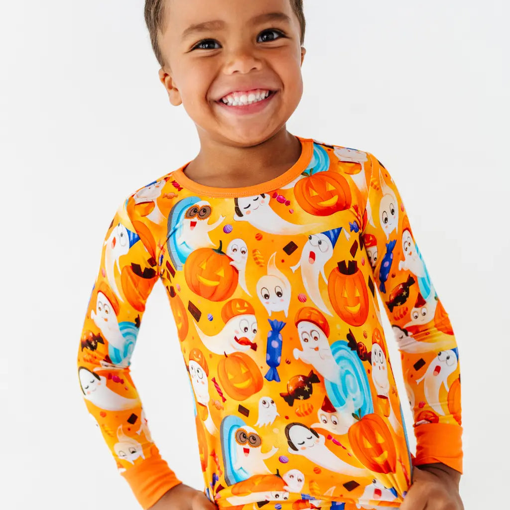 Ghostly Halloween Party Pajama Set