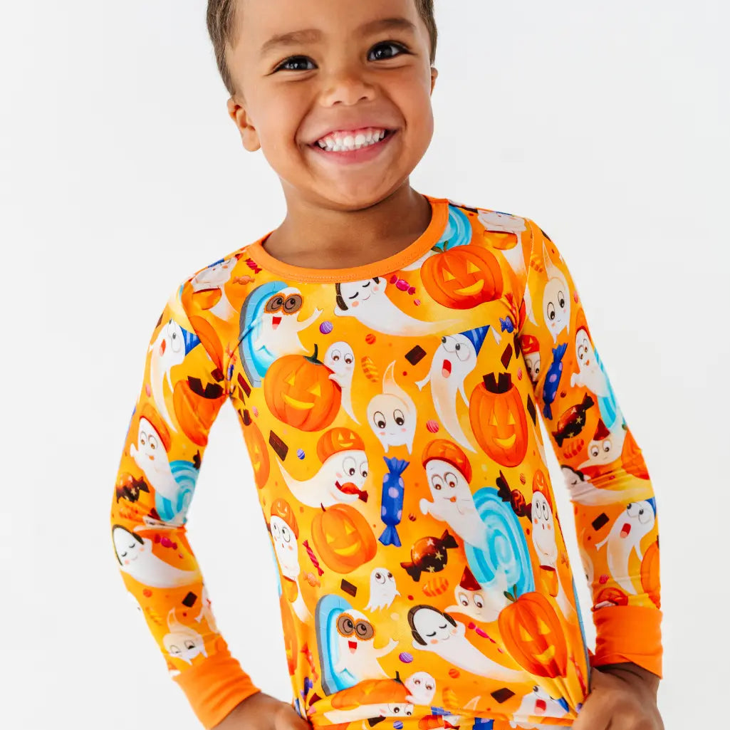 Ghostly Halloween Party Pajama Set