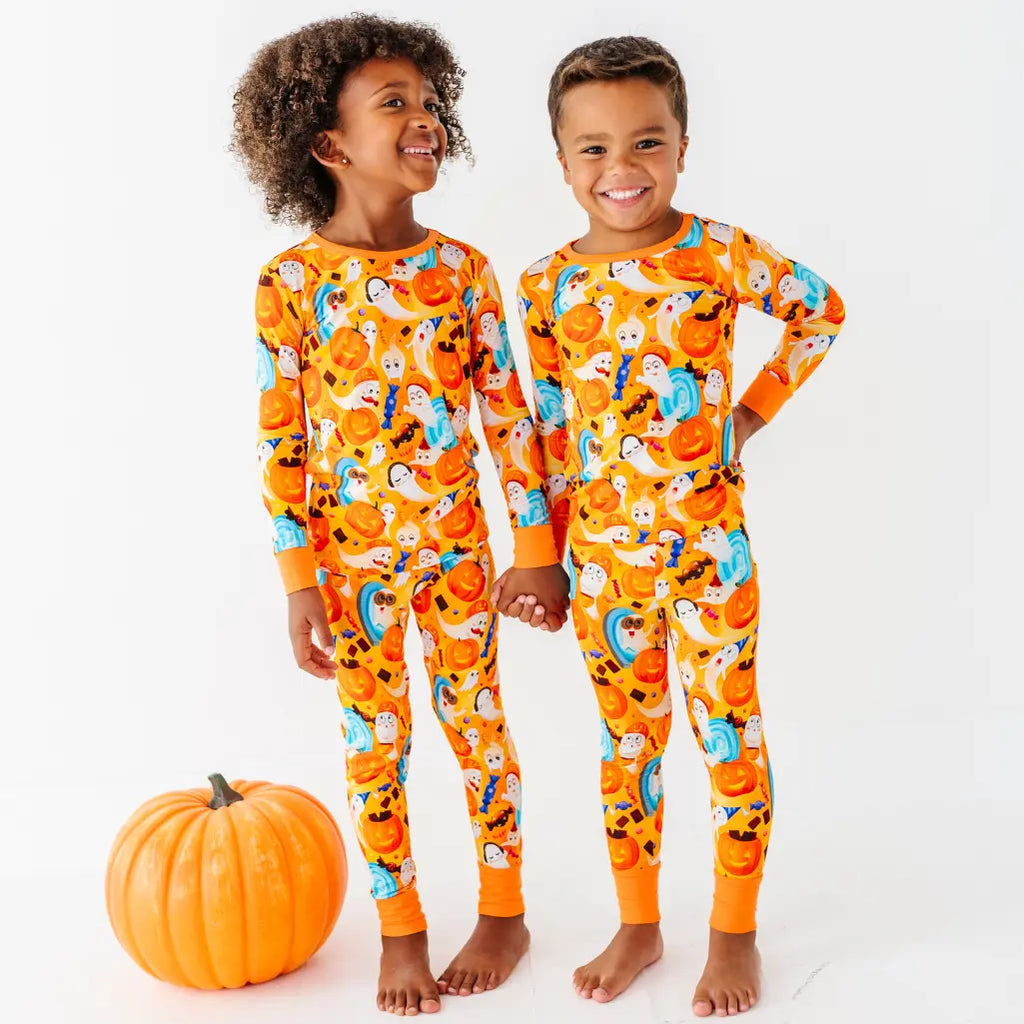 Ghostly Halloween Party Pajama Set