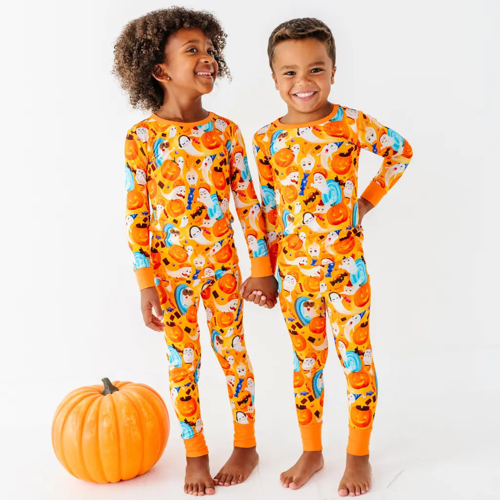 Ghostly Halloween Party Pajama Set