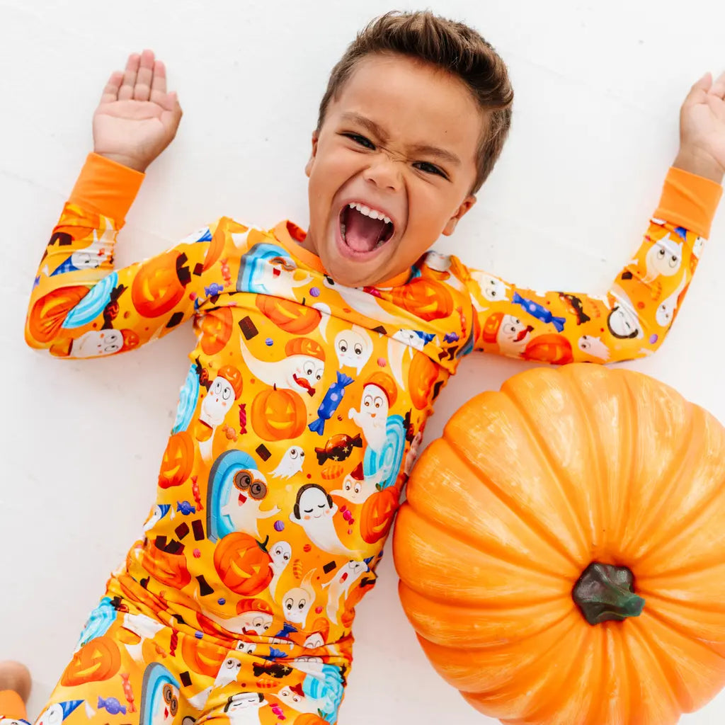 Ghostly Halloween Party Pajama Set