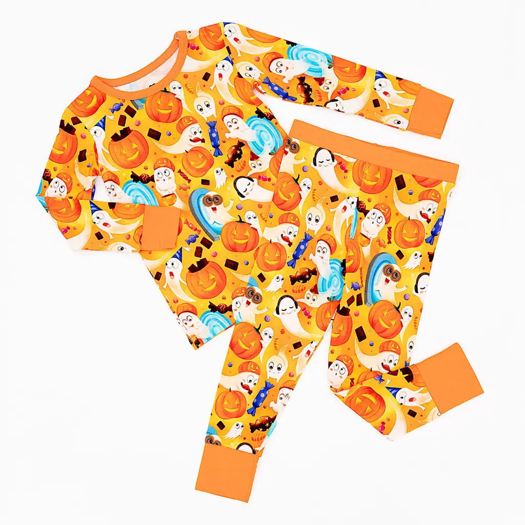 Ghostly Halloween Party Pajama Set