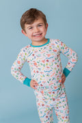 RIBBED TWO PIECE JAMMIES - SNUGGLE BUGS