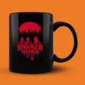 Stranger Things Group Shot Bike Ride Upside Down Silhouette Mug