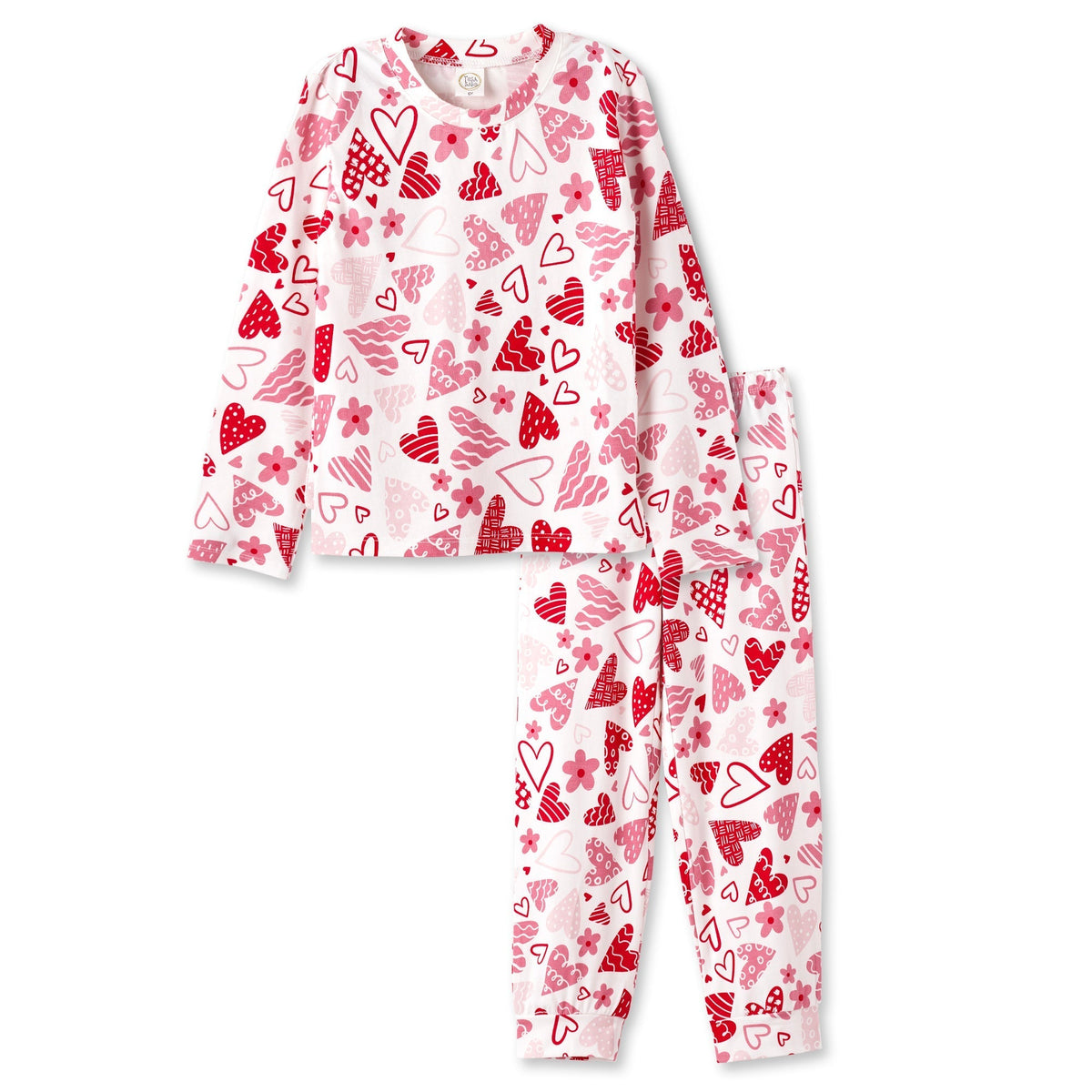 Girl's Valentine's Day Bamboo Pajama Set - Mommy and Me
