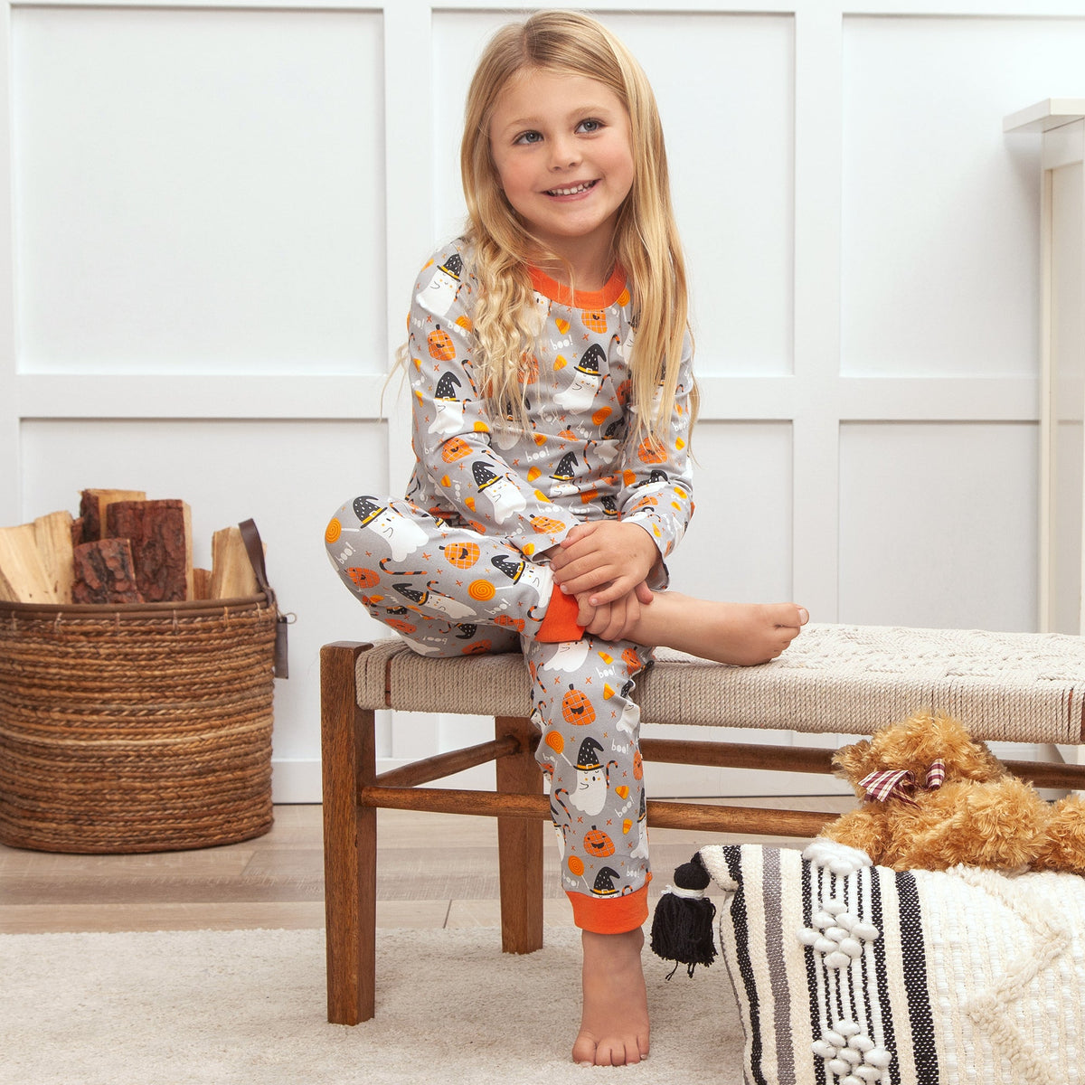 Halloween Kid's Bamboo Pajama Set 12Y