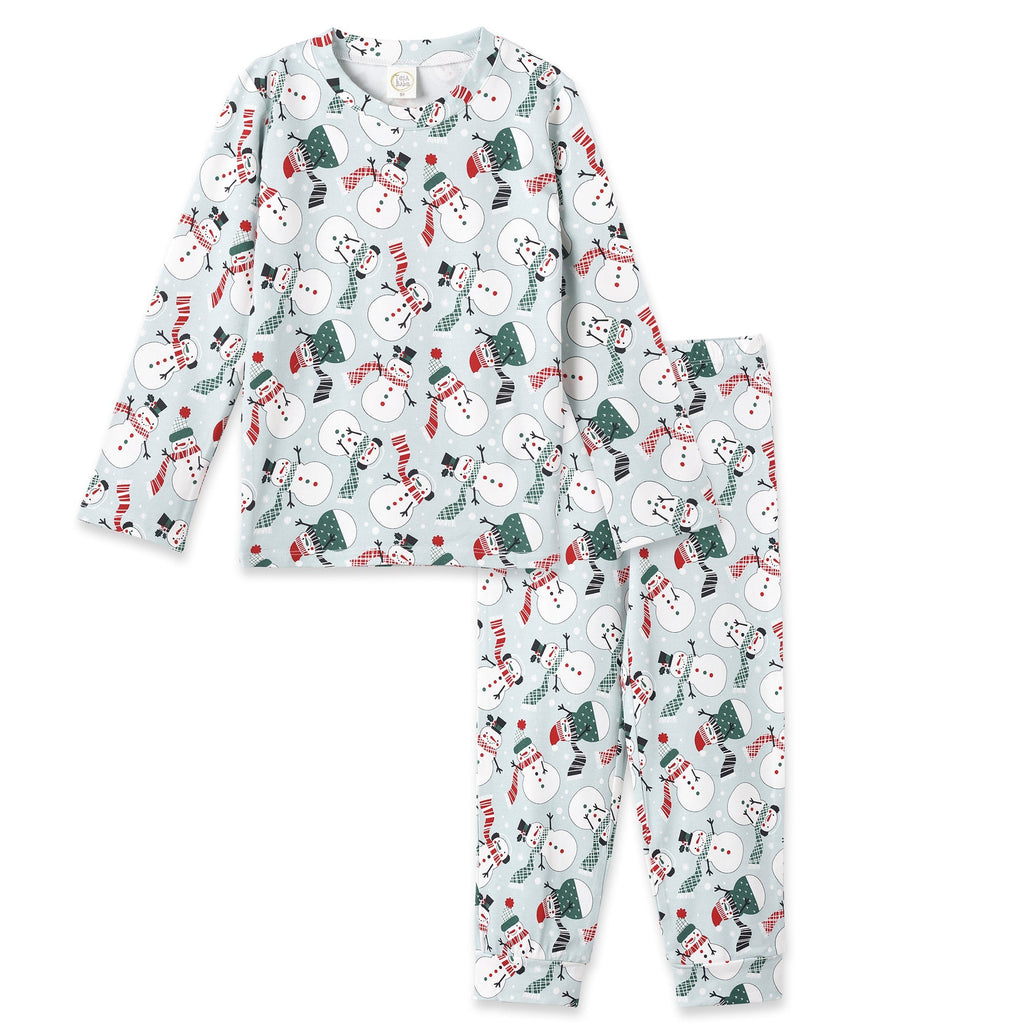Christmas Snowmen Kids Bamboo Pajama Set