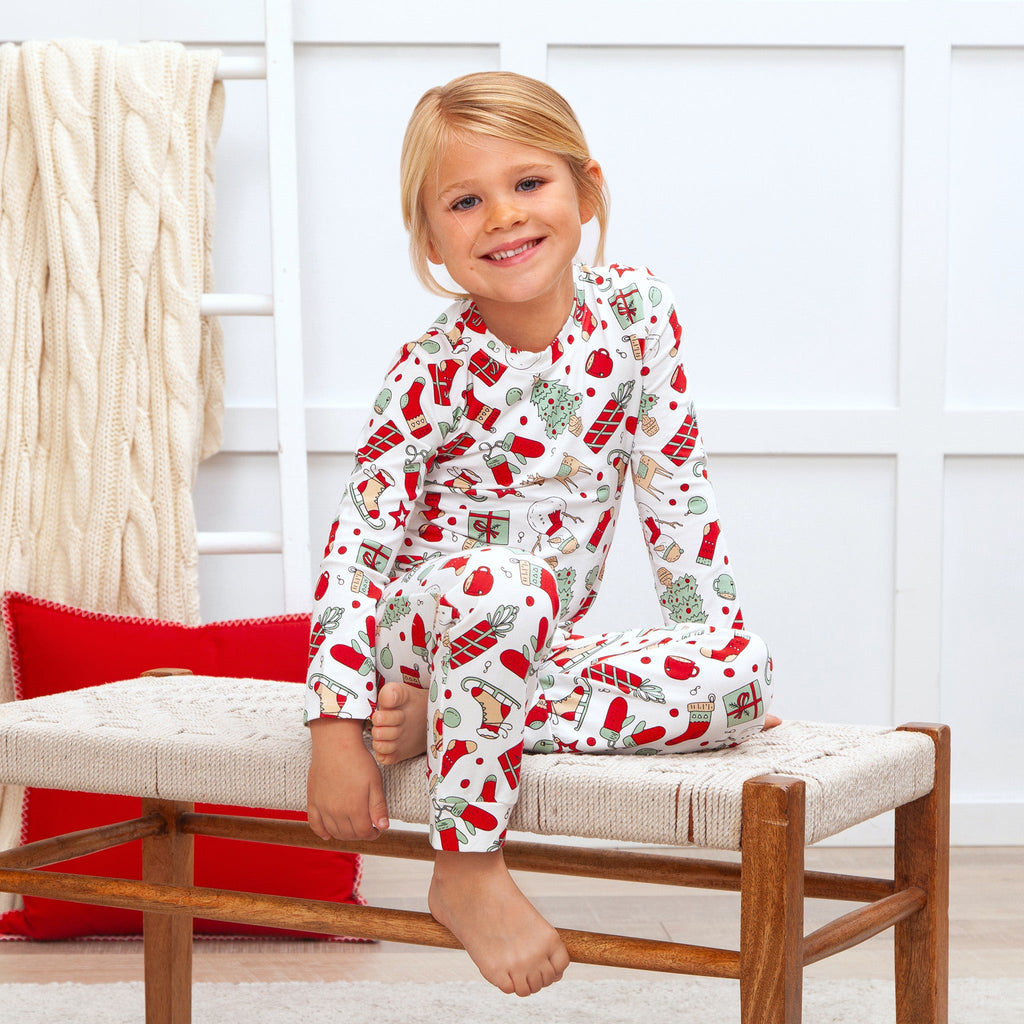 Christmas Cheer Kids Bamboo Pajama Set-Family Matching