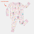 The Nutcracker Dreams Custom Name Bamboo Two Piece Long Sleeve Pajama Set