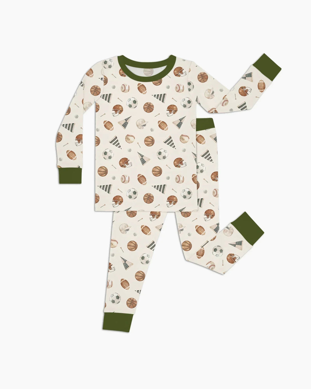 Game Day Heroes Bamboo Two Piece Long Sleeve Pajama Set