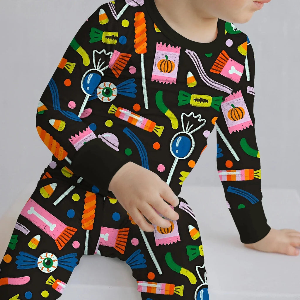 Trick or Treats Bamboo Two Piece Long Sleeve Pajama Set