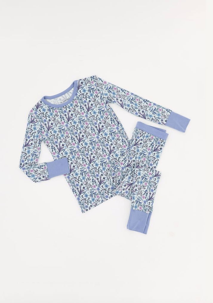 TWO PIECE JAMMIES - LAVENDER LOVE