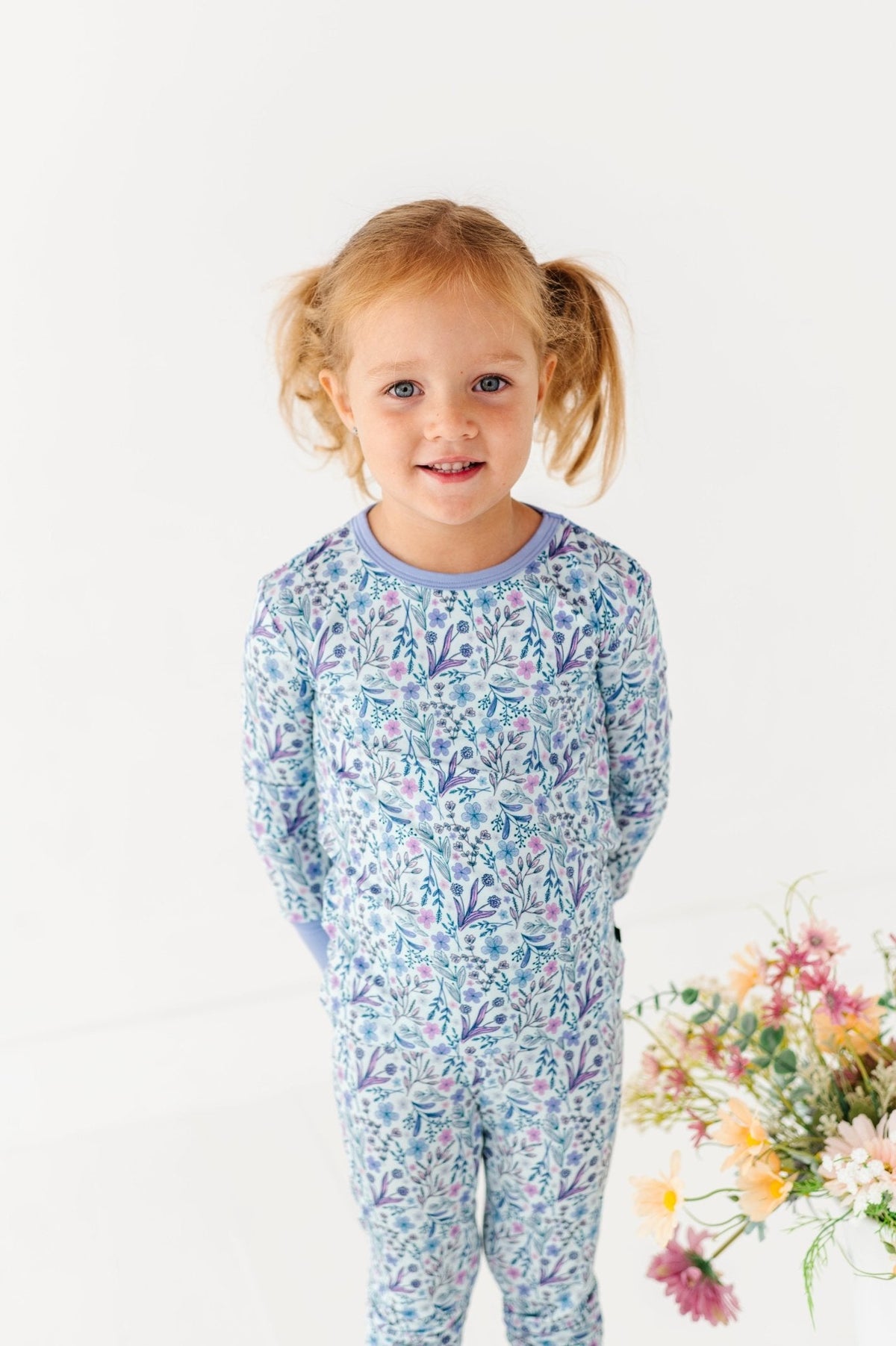 TWO PIECE JAMMIES - LAVENDER LOVE