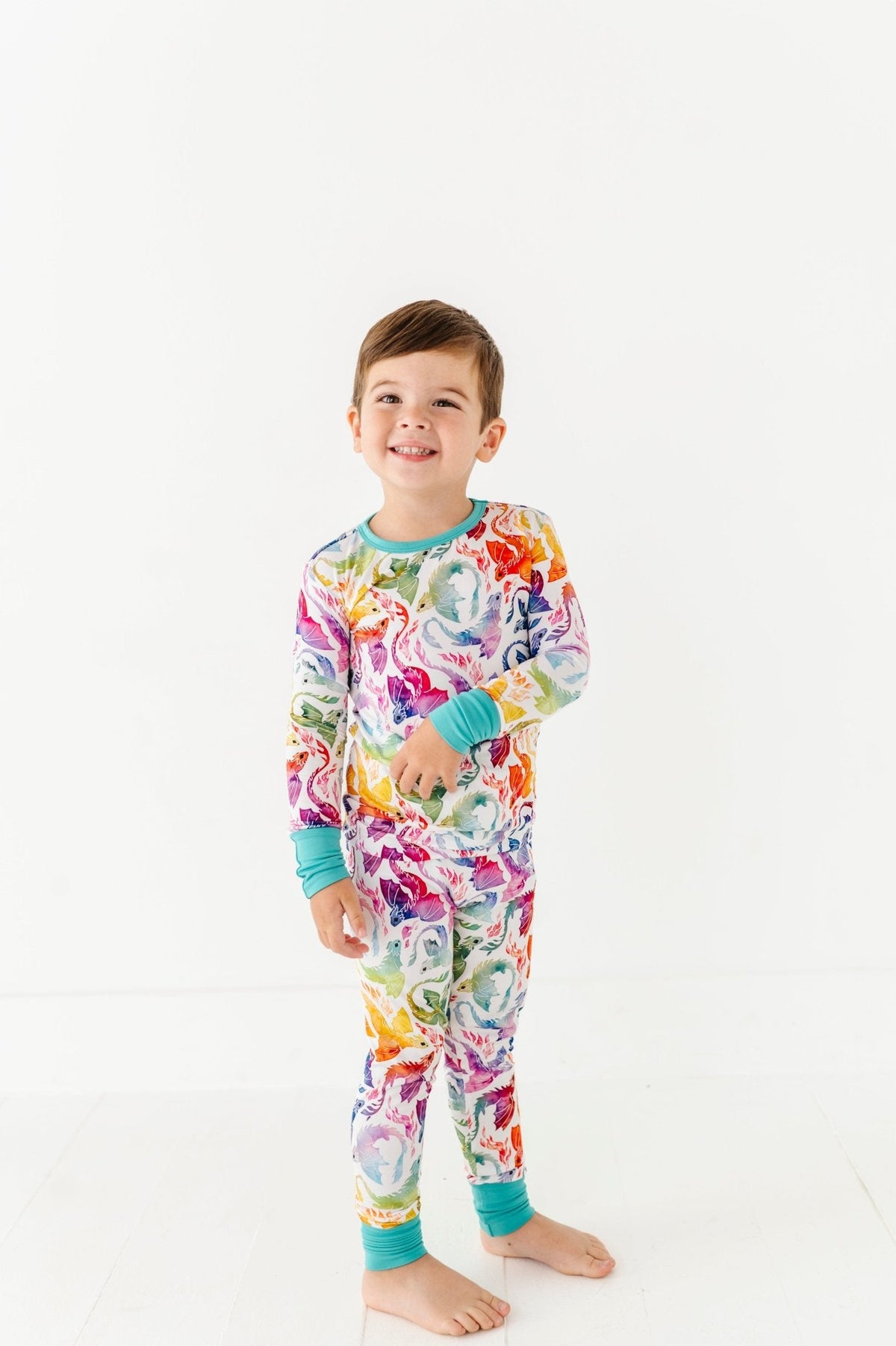 TWO PIECE JAMMIES - RAINBOW TAILS
