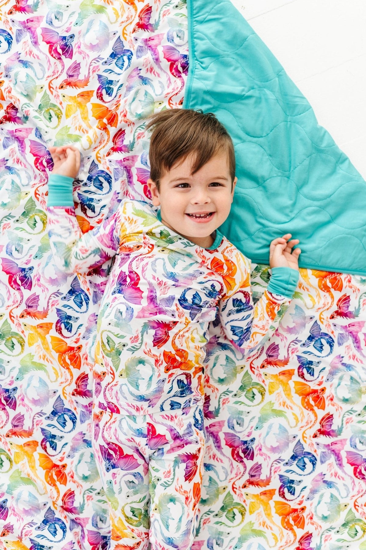 TWO PIECE JAMMIES - RAINBOW TAILS