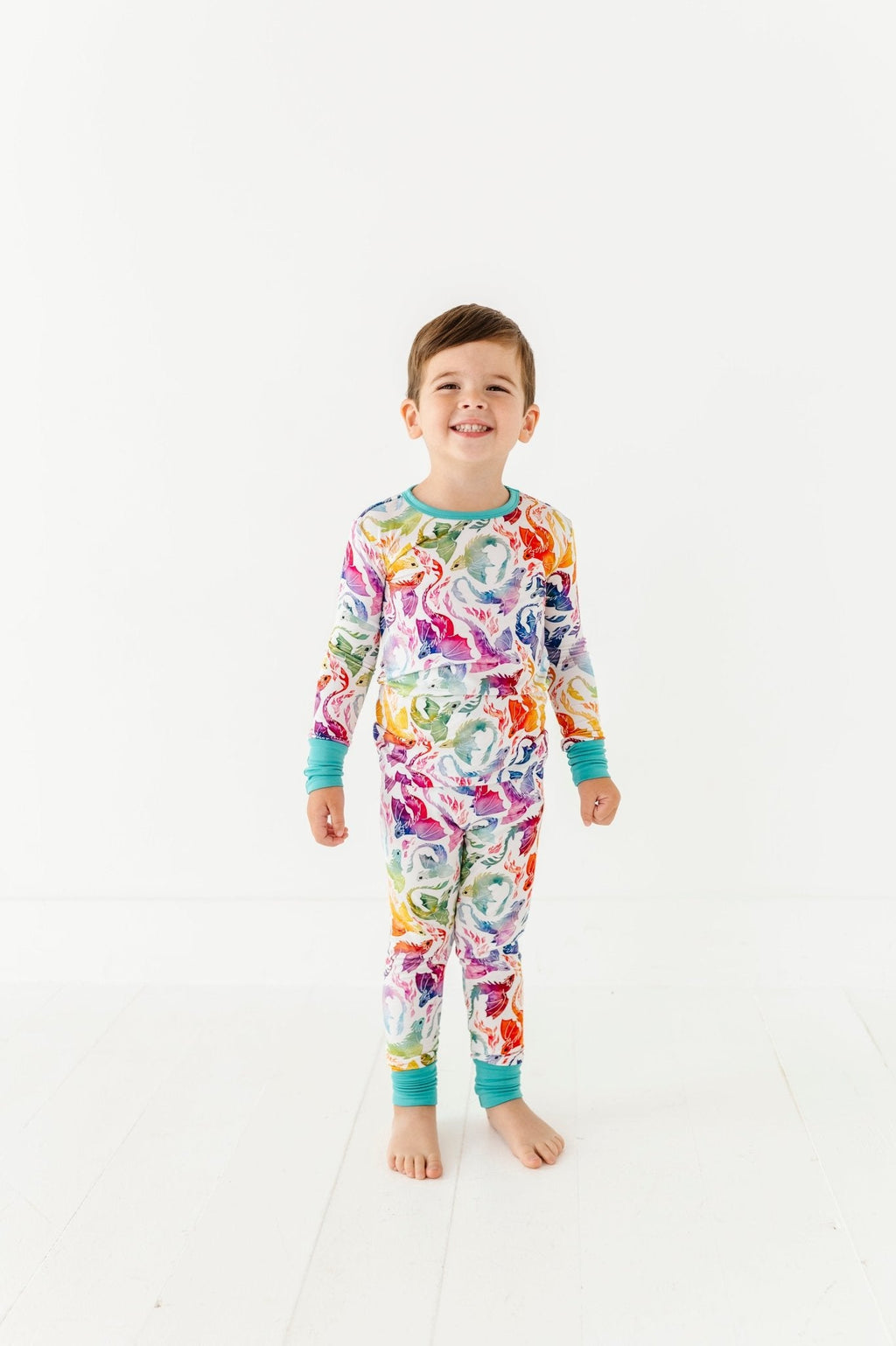 TWO PIECE JAMMIES - RAINBOW TAILS