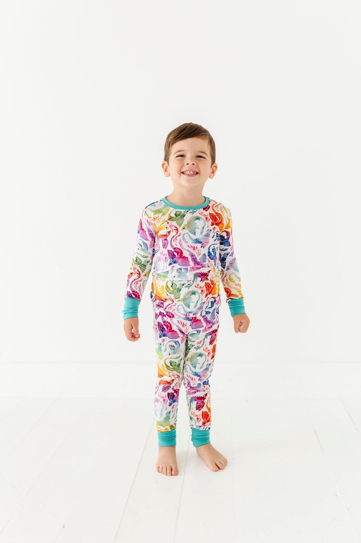 TWO PIECE JAMMIES - RAINBOW TAILS