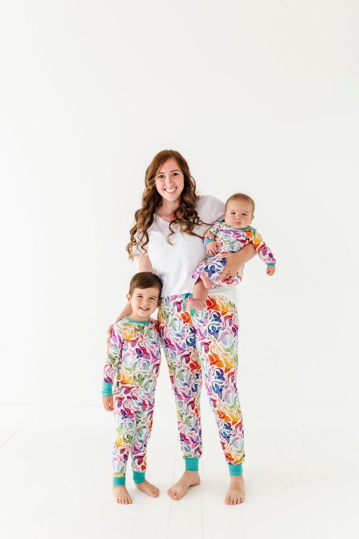 TWO PIECE JAMMIES - RAINBOW TAILS