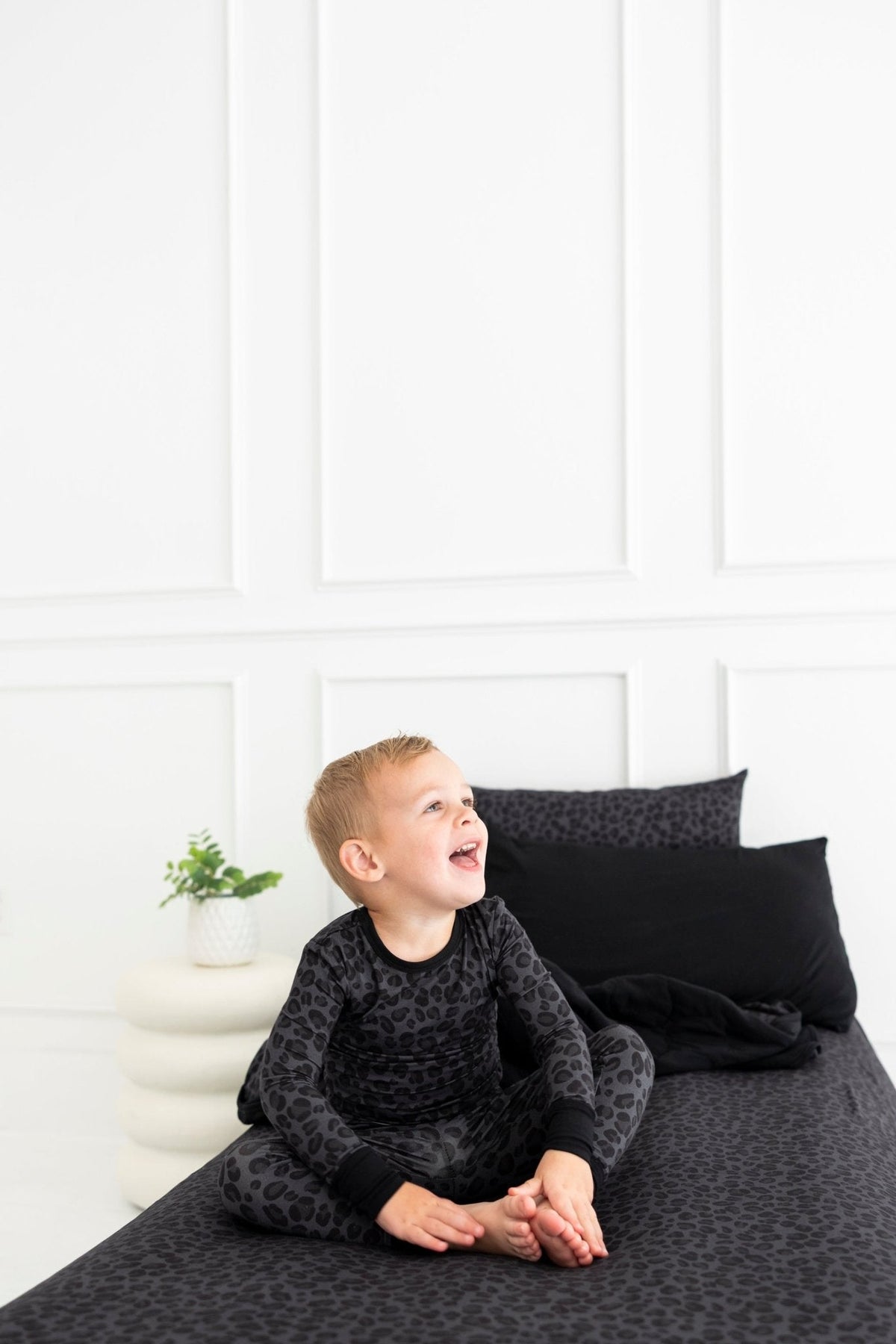 TWO PIECE JAMMIES - SPOTTED IN ONYX