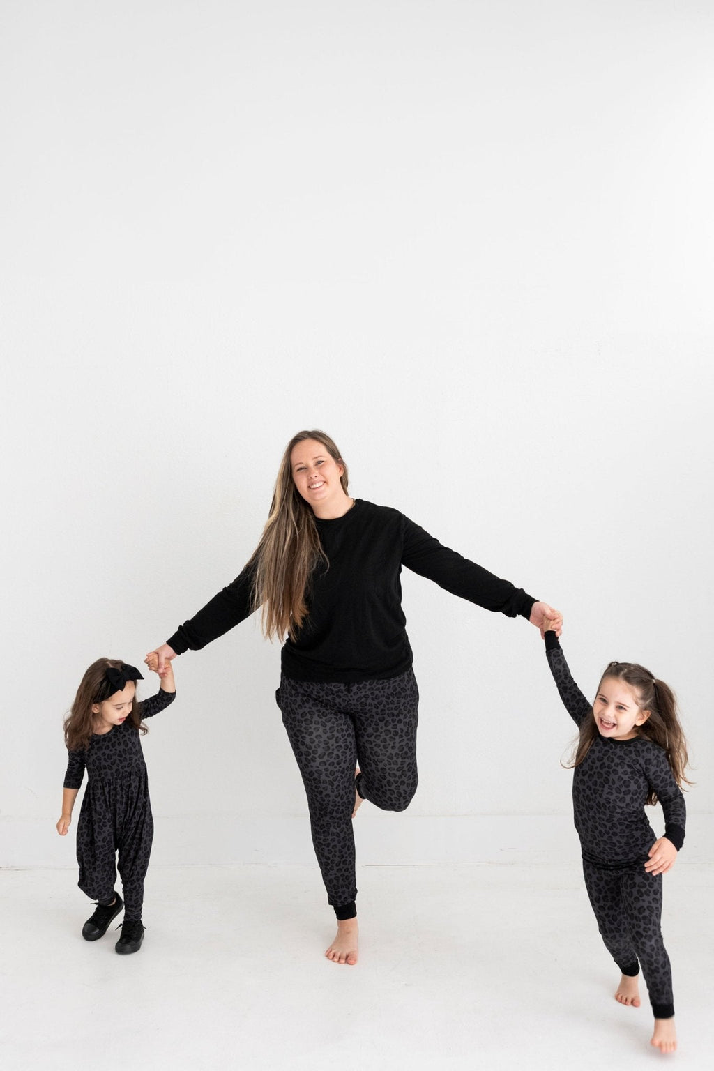 TWO PIECE JAMMIES - SPOTTED IN ONYX