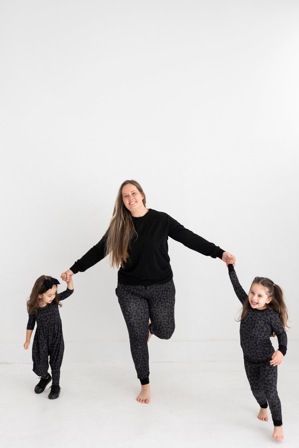 TWO PIECE JAMMIES - SPOTTED IN ONYX