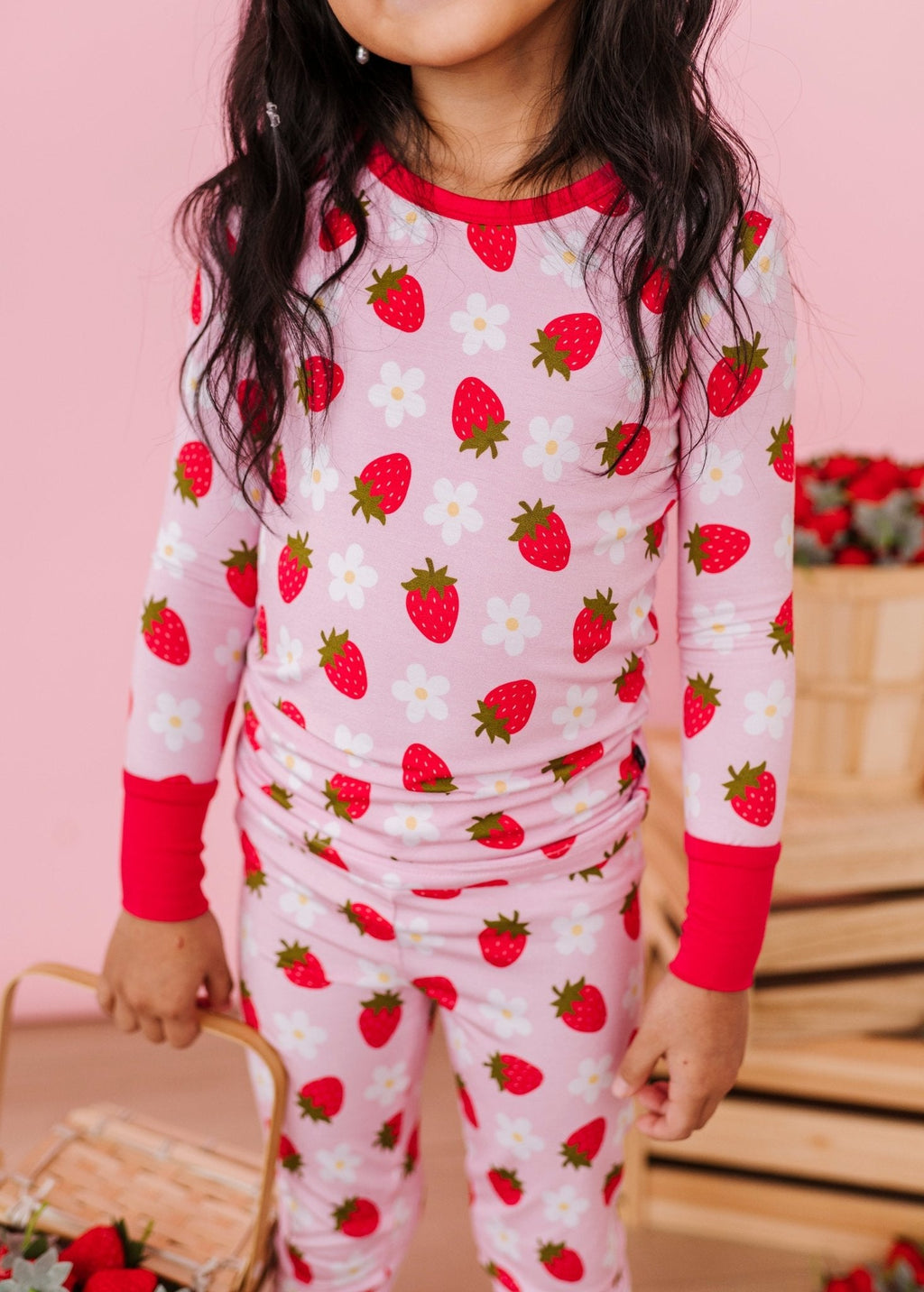 TWO PIECE JAMMIES - STRAWBERRY FIELDS